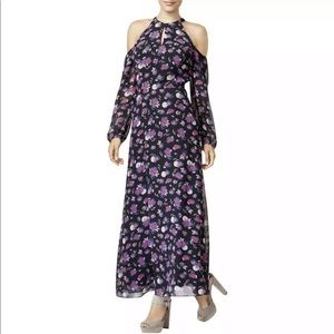 Bar 3 women’s Cold Shoulder Floral Maxi Dress S